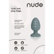 Анальна пробка Dream Toys Nude сіра, 8 х 4 см