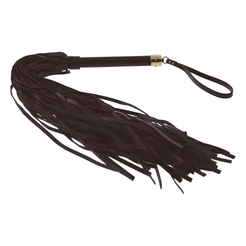 Флоггер с петлей Guilty Pleasure Sable Strike Empower, черный, 66 см