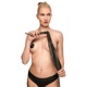 Флоггер с петлей Guilty Pleasure Sable Strike Empower, черный, 66 см
