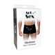 Мужские трусы с сюрпризом Art of Sex - Gladiator, черные с эффектом мокрого бархата, размер XL