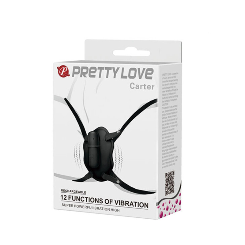 Клиторальный стимулятор Pretty Love на трусиках, черный