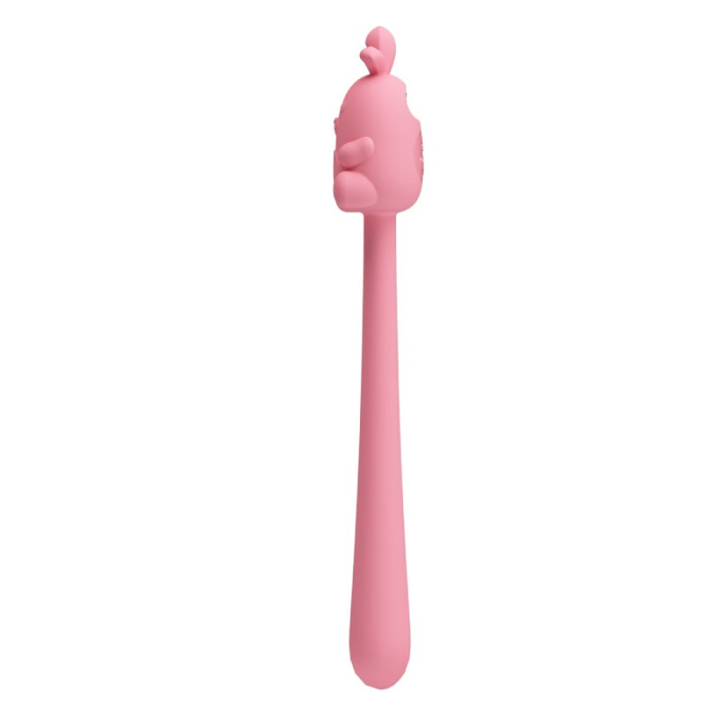 Минивибратор на палочке Pretty Love Cute Bunny гибкий, розовый, 14.2 х 1.8 см