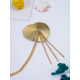 Пестис-сердечки с кисточками и чокером JSY Nipple Sticker RT236114 Golden