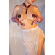 Пестис-сердечки с кисточками и чокером JSY Nipple Sticker AC8015 Pink