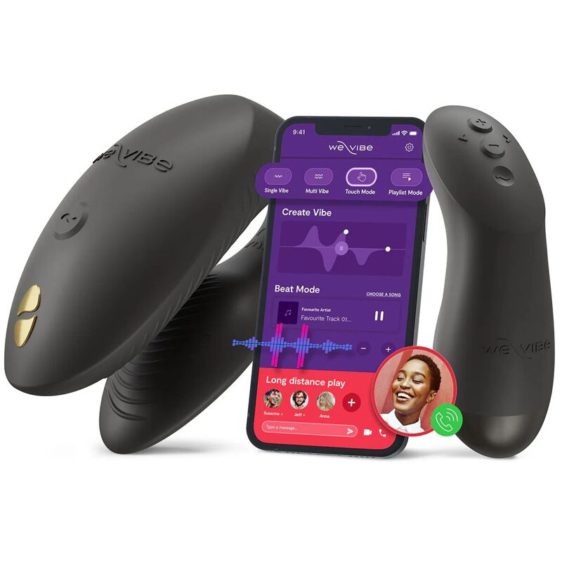 Смарт-вибратор для пар We-Vibe Chorus Pro Satin Black