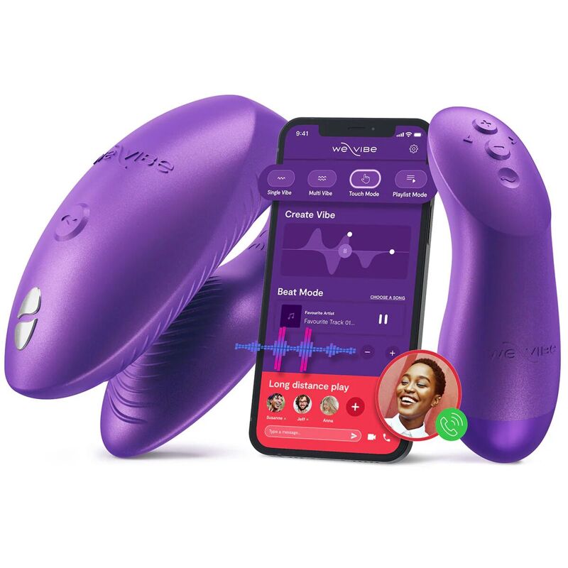 Смарт-вибратор для пар We-Vibe Chorus Pro Cosmic Purple