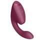 Двойной вакуумный клиторальный стимулятор с вибрацией Womanizer Next Duo - Dusky Pink
