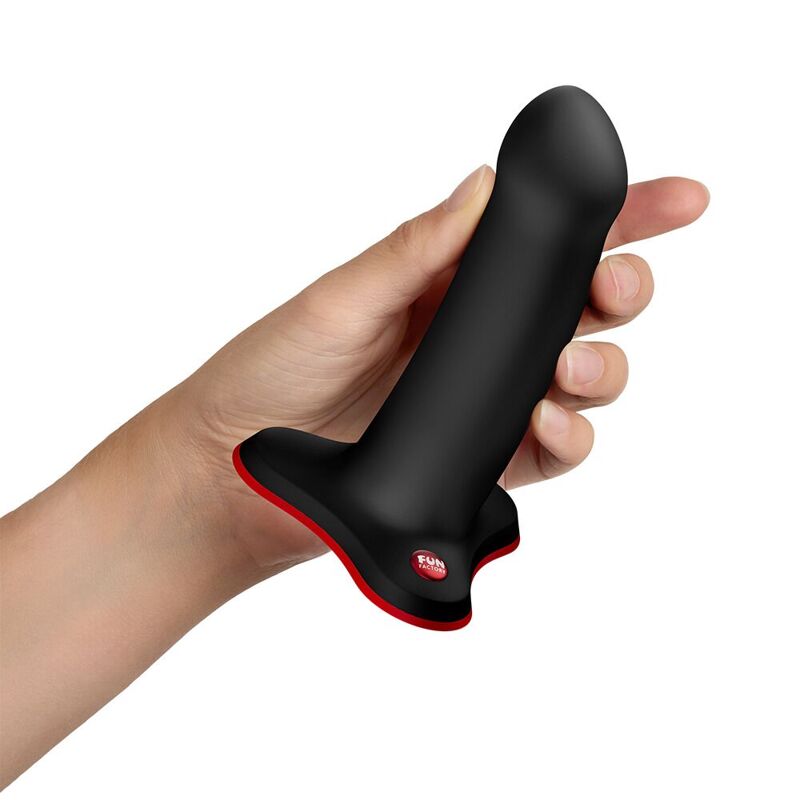 Фаллоимитатор Fun Factory AMOR Black, длина 14,6 см, диаметр 3,7 см, изогнутый