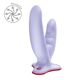 Двойной фаллоимитатор Fun Factory RYDE Purple, гибкие стволы, присоска