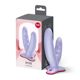 Двойной фаллоимитатор Fun Factory RYDE Purple, гибкие стволы, присоска