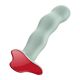 Фаллоимитатор Fun Factory BOUNCER Light Green, шарики внутри, эффект вибрации, диаметр 3,9 см