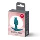 Анальная пробка Fun Factory BOOTIE FEM Bottle Green, в виде бутона, диаметр 2,9 см, тонкий ограничитель