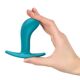 Анальная пробка Fun Factory BOOTIE M Aquamarine, диаметр 3,3 см, тонкий ограничитель