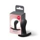 Анальная пробка Fun Factory BOOTIE S Black, диаметр 2,8 см, тонкий ограничитель
