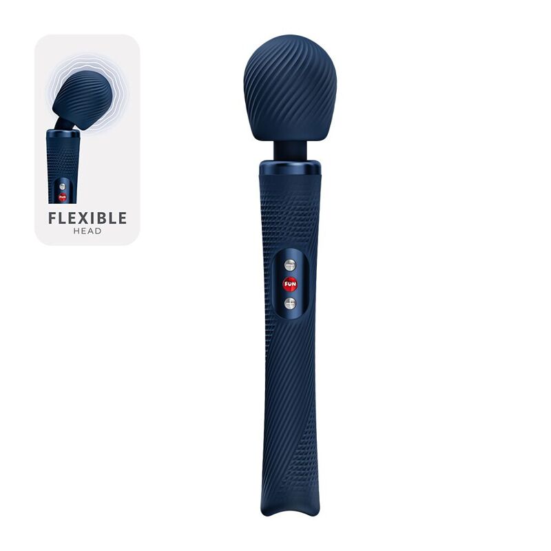 Вибромассажер Fun Factory VIM Vibrating Wand Nightblue, супермощный и легкий, до 6 часов работы
