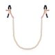Зажимы для сосков с жемчужной цепочкой Rosy Gold - Nipple Clamps Pearls