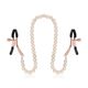 Зажимы для сосков с жемчужной цепочкой Rosy Gold - Nipple Clamps Pearls