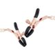 Зажимы для сосков с жемчужной цепочкой Rosy Gold - Nipple Clamps Pearls