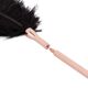Щекоталка с металлическим флоггером Rosy Gold - Feather Tickler & Whip