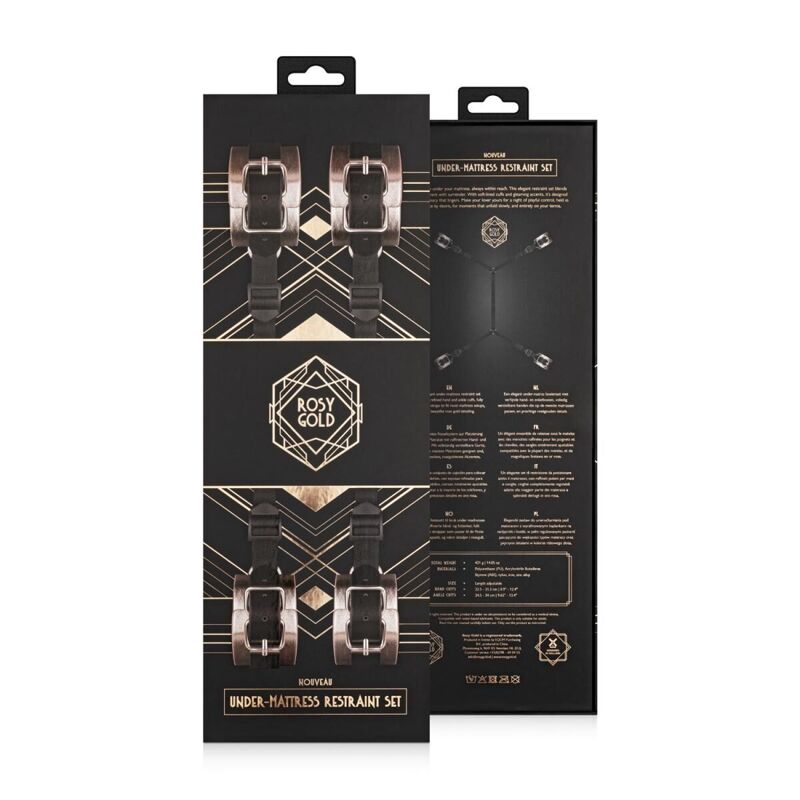 Фиксатор рук и ног для кровати Rosy Gold - Under-Mattress Restraint Set