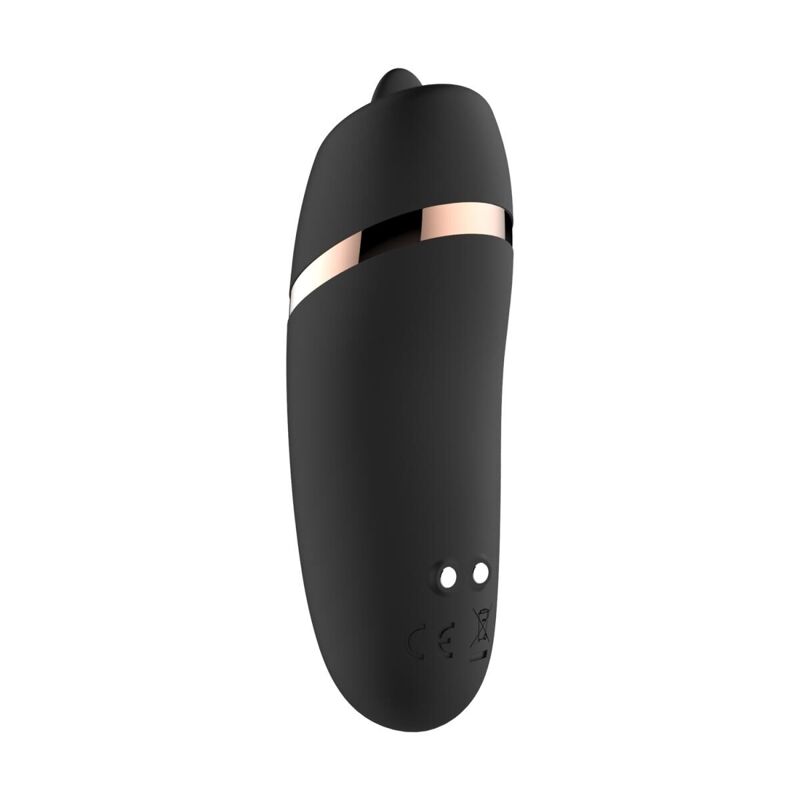 Мини-вибратор с язычком Rosy Gold - Vibrating & Licking Dual Stimulator