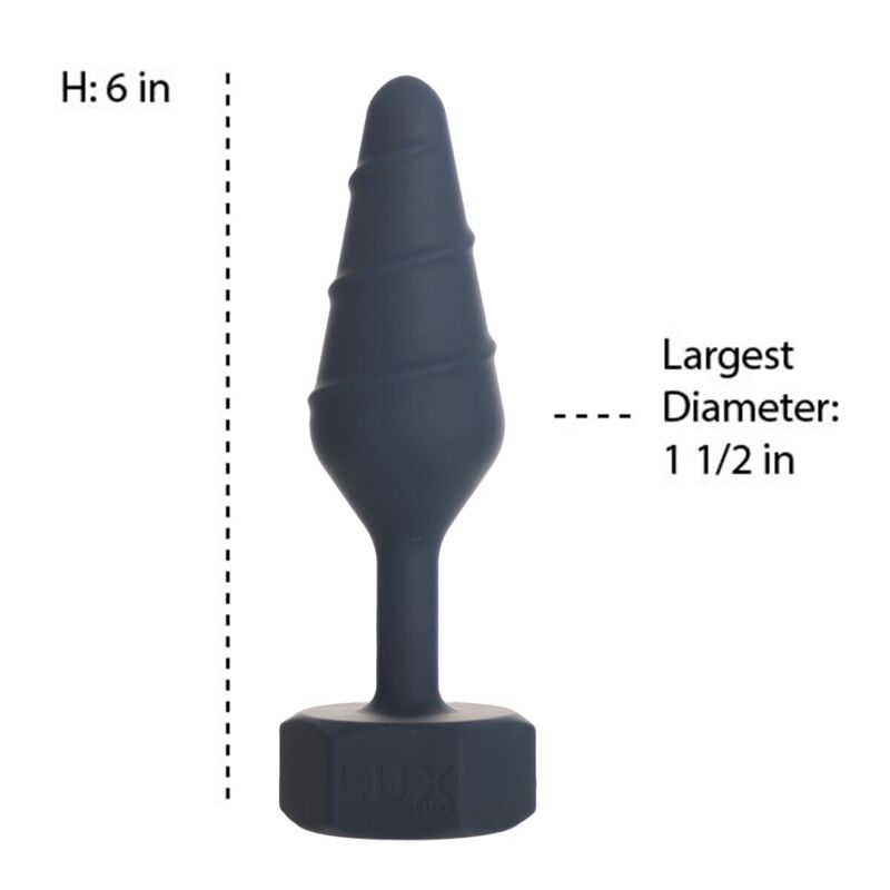 Анальная пробка Lux Active Twist Plug Large Blue