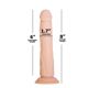 Фаллоимитатор с ротацией и пульсацией Naked ADDICTION 8″ Rotating & Thrusting Dong - Vanilla