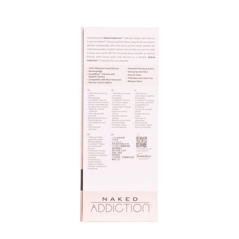 Фаллоимитатор с пульсацией Naked Addiction 8.5” Thruster - Vanilla