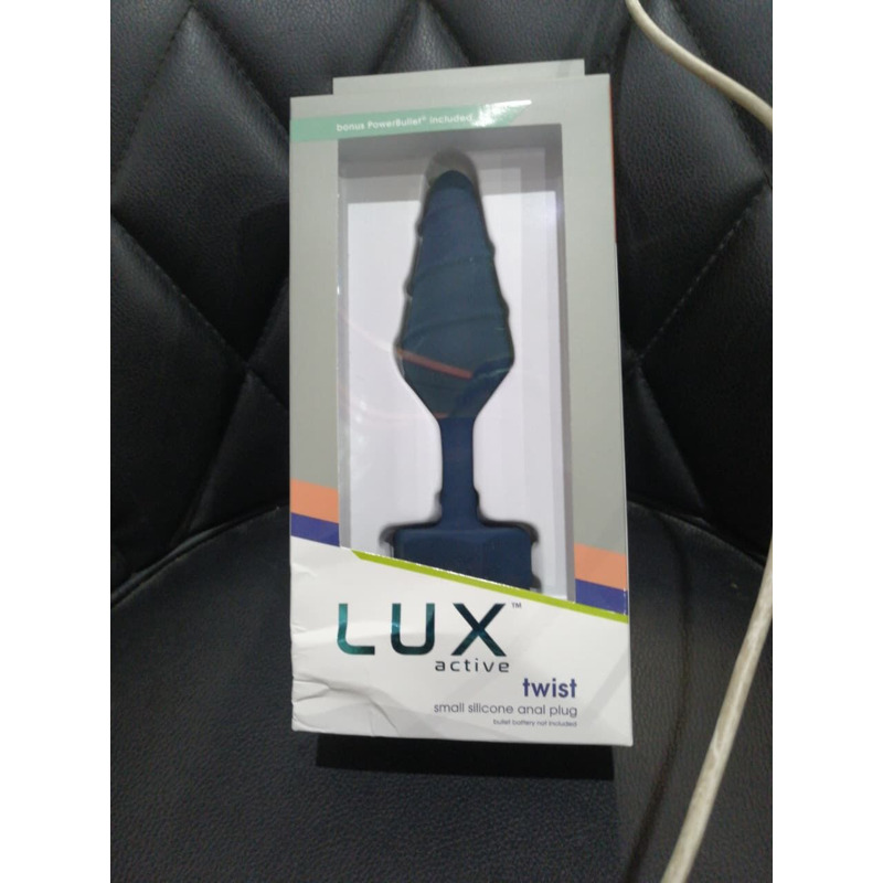 Анальная пробка Lux Active Twist Plug Small Blue (мятая упаковка!!!)