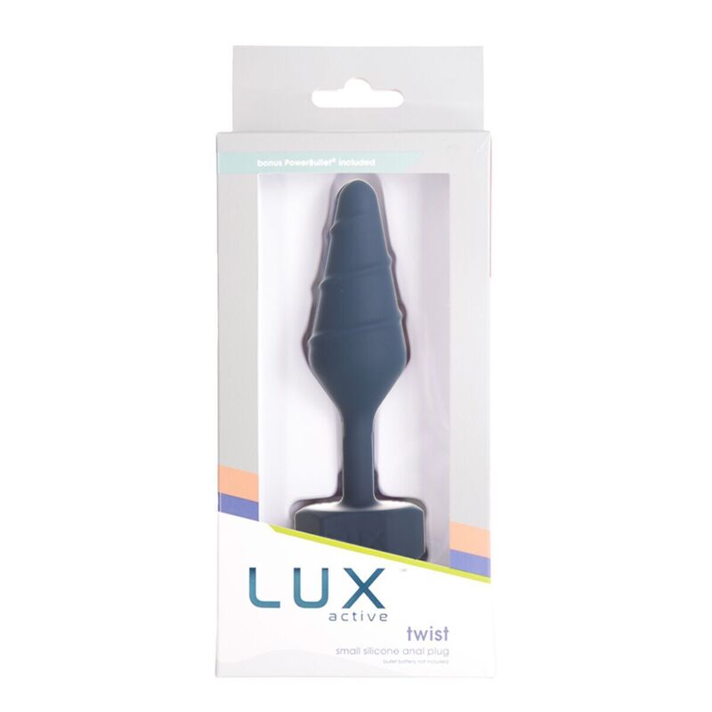 Анальная пробка Lux Active Twist Plug Small Blue (мятая упаковка!!!)
