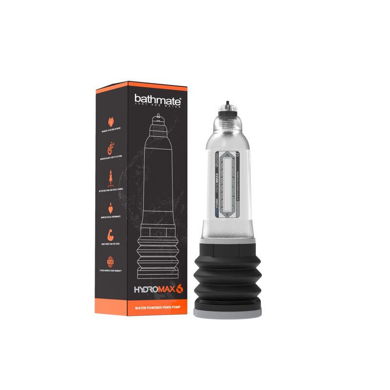 Гідропомпа Bathmate Hydromax 6 Clear, для члена довжиною від 10 до 15 см, діаметр до 5,2 см Гідропомпа Bathmate Hydromax 6 Clear, для члена довжиною від 10 до 15 см, діаметр до 5,2 см