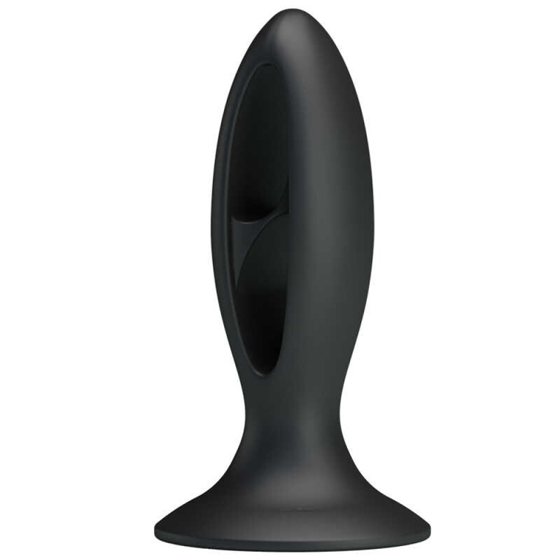 Анальная пробка с присоской Fabulous Silicone черная