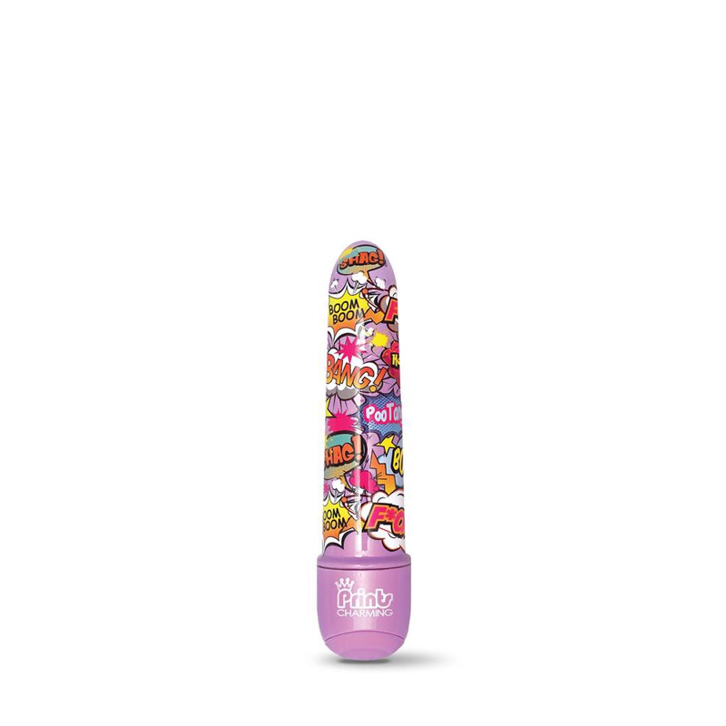 Мини-вибратор с принтом Global Novelties Prints Charming Pop Tease мультиколор
