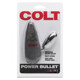 Вибропуля с пультом COLT Multi-Speed Power Bullet, серебристая