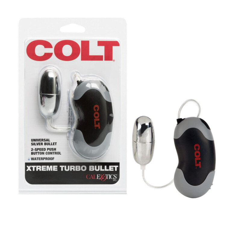 Виброяйцо с проводным пультом COLT Xtreme серебристое, 5.7 х 2.5 см