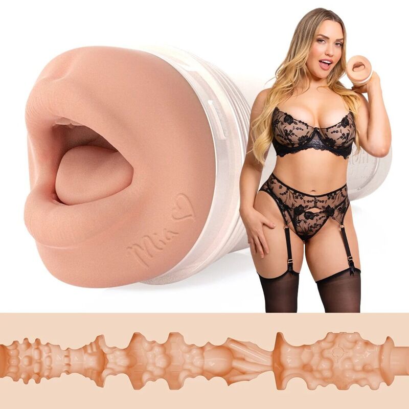 Мастурбатор-ротик Fleshlight Girls: Mia Malkova - Headshot, со слепка ротика, очень нежный