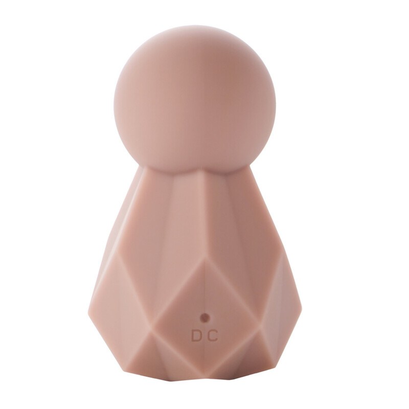 Вибратор для клитора Sweet Em Crystal в форме кристалла с гранями, розовый, 8 х 4.8 см