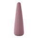 Вибратор для клитора Sweet Em Cone в форме конуса, ребристый, фиолетовый, 12.8 х 3.8 см