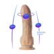 Фаллоимитатор SilexD Legends - Juan Lucho Dildo 9", двухслойный, силикон+Silexpan
