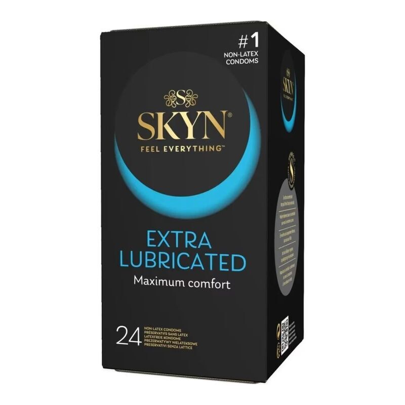 Безлатексные премиум-презервативы SKYN Extra Lubricated 24 шт (мятая упаковка!!!)