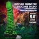 Фаллоимитатор силиконовый Power Monsters Manticore на присоске, зеленый, 4.5 см х 23 см
