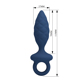 Анальная пробка MR. PLAY Butt Plug with Loop, синяя, размер S, 11,5 х 2,7 см