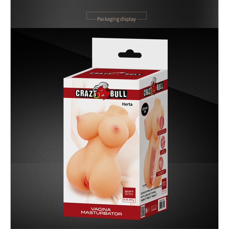 Мастурбатор вагина мини-торс CRAZY BULL Herta, 16 х 10 см