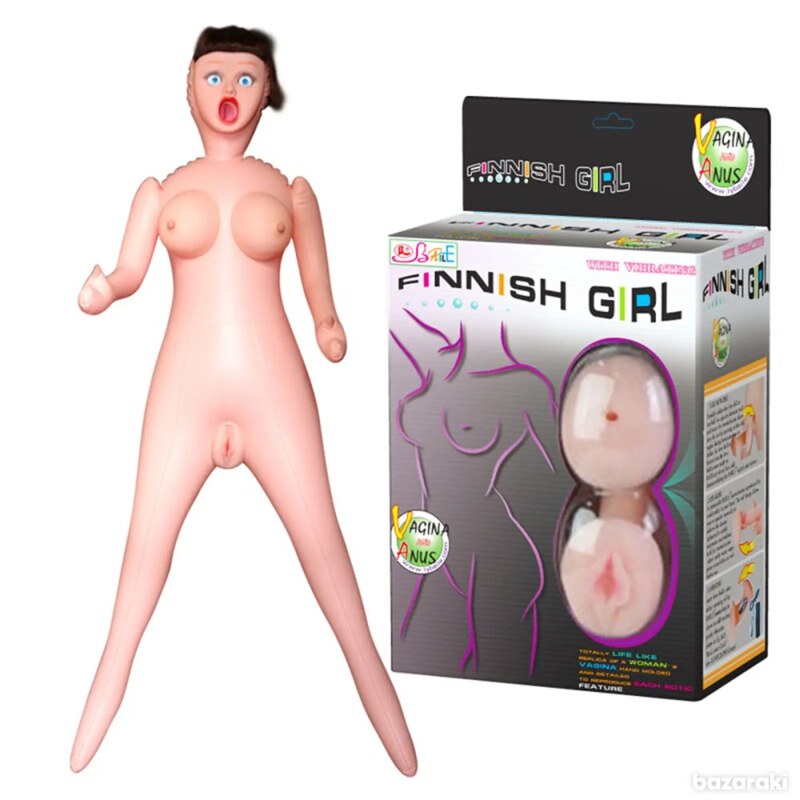 Секс-кукла с вибрацией BAILE Finish Girl Talla и двусторонним мастурбатором, 160 см