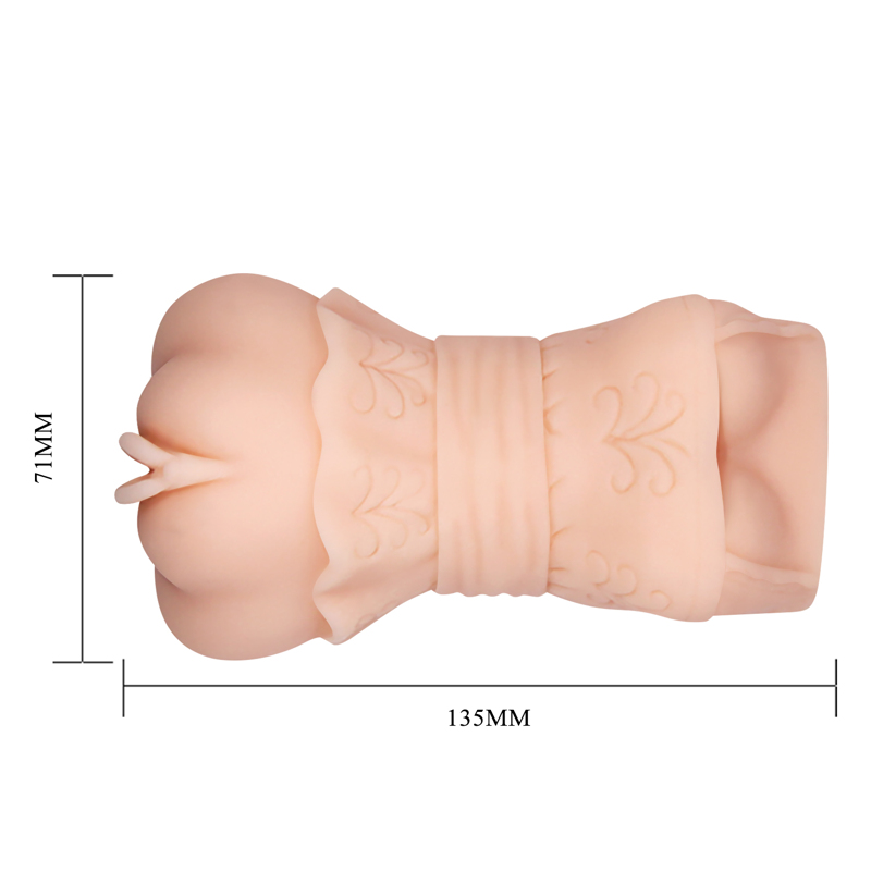 Реалистичный мастурбатор вагина Crazy Bull из киберкожи, 15 × 7 см