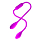 Гибкий вибростимулятор для пар PRETTY LOVE Dream Lover's Whip, фиолетовый, 65.5 х 3.2 см