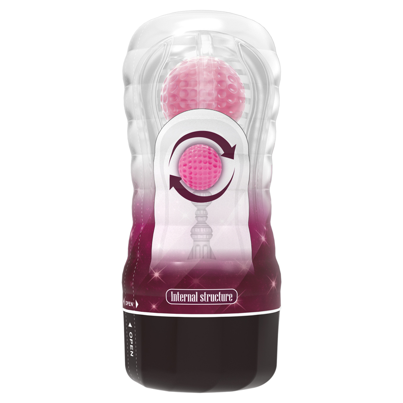 Мастурбатор в колбе PRETTY LOVE Planet прозрачный, с розовым шариком, 18 х 7.7 см