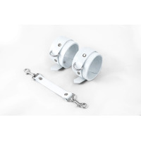 Наручники Feral Feelings - Hand Restraints White, натуральна шкіра Наручники Feral Feelings - Hand Restraints White, натуральна шкіра