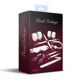 Набор Feral Feelings BDSM Kit 7 White, наручники, поножи, коннектор, маска, паддл, кляп, зажимы
