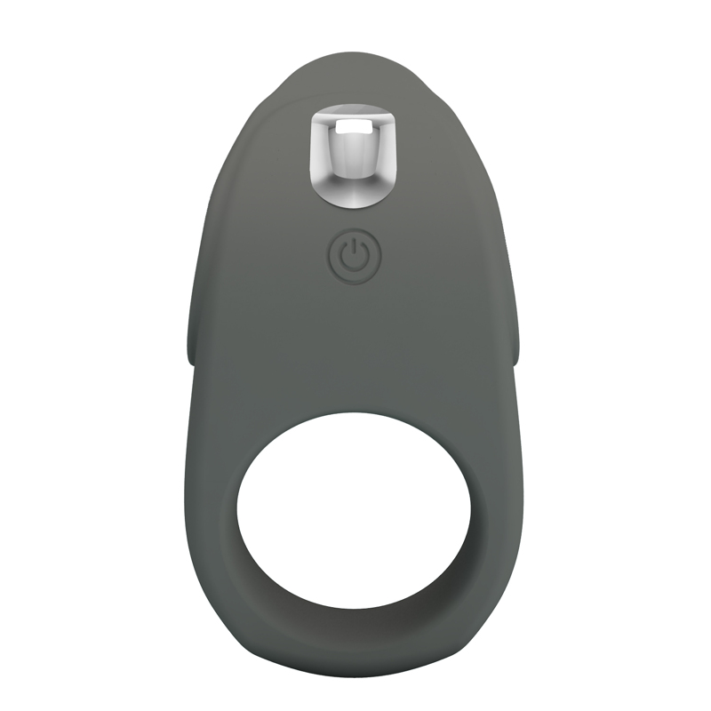 Эрекционное виброкольцо PRETTY LOVE Master Ring силиконовое, серое, 8.7 х 5 см